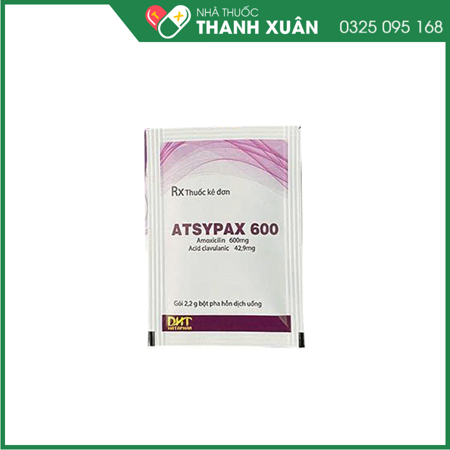 Atsypax 600 thuốc kháng sinh điều trị nhiễm khuẩn